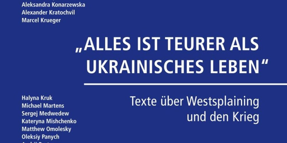 Tickets »Alles ist teurer als ukrainisches Leben«, Kateryna Mishchenko und Nina Weller im Gespräch in Berlin